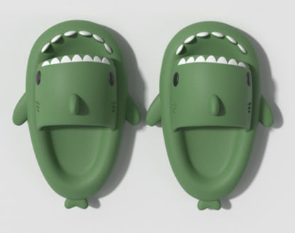 Cartoon Shark Slippers Funny Cutes Soft Slipper Indoor Outdoor Shoes For Women Men Couples