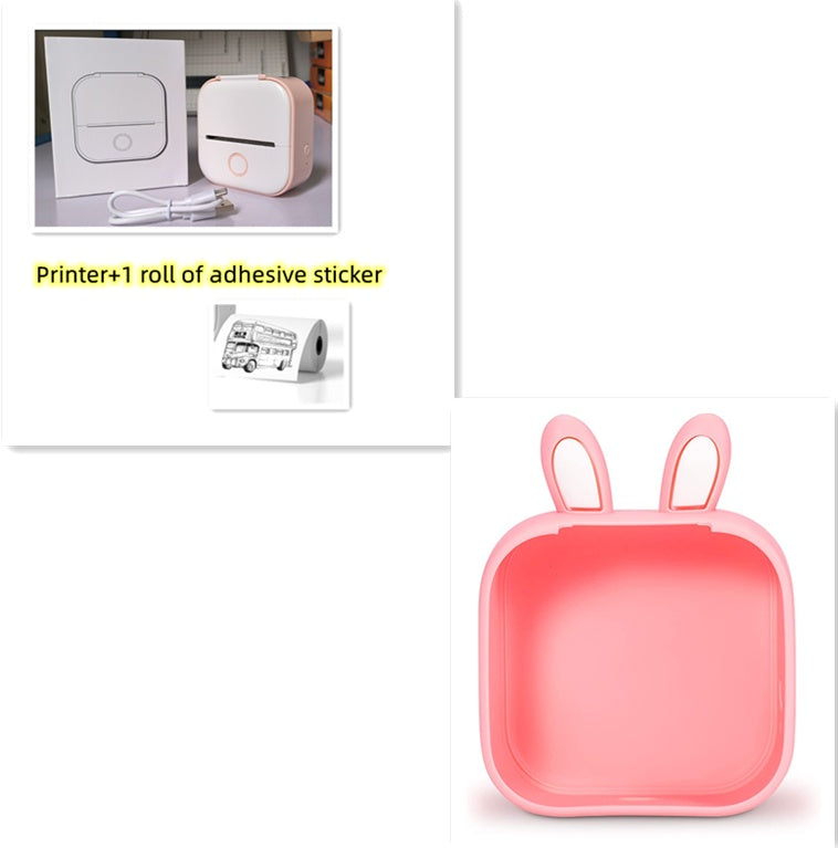 Portable Mini Thermal Label Printer – Bluetooth Inkless Pocket Printer for Labels, Photos & Study Notes