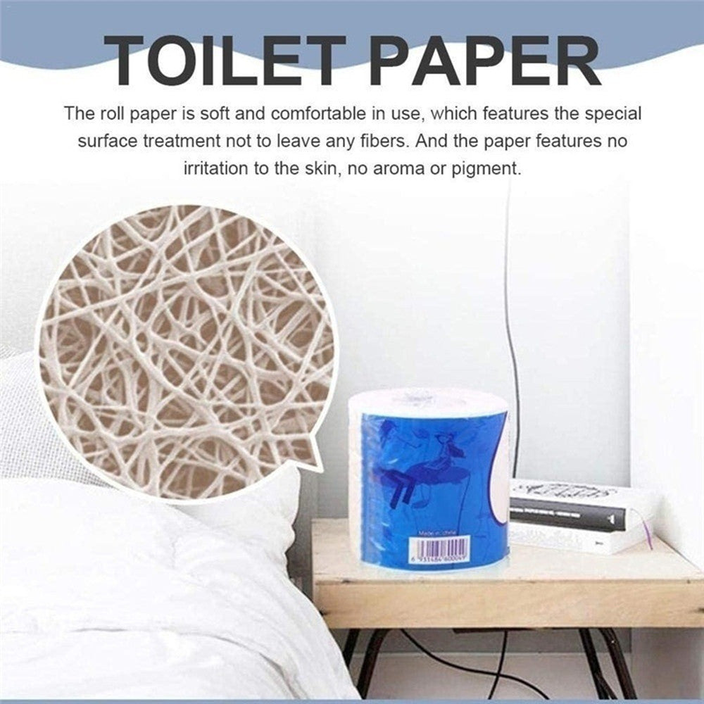 3-Ply Soft Toilet Paper Rolls | Wood Pulp, Unscented — 8 Pack
