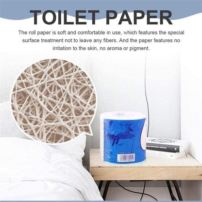 3-Ply Soft Toilet Paper Rolls | Wood Pulp, Unscented — 8 Pack
