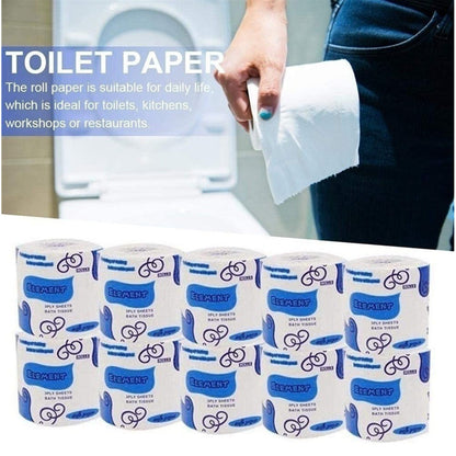 3-Ply Soft Toilet Paper Rolls | Wood Pulp, Unscented — 8 Pack