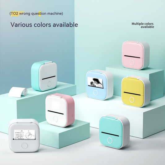 Portable Mini Thermal Label Printer – Bluetooth Inkless Pocket Printer for Labels, Photos & Study Notes