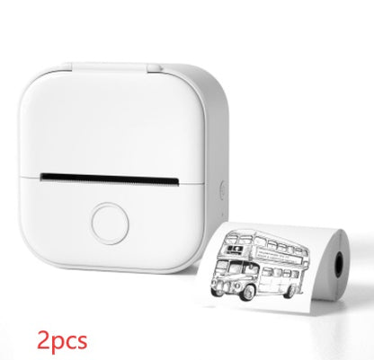 Portable Mini Thermal Label Printer – Bluetooth Inkless Pocket Printer for Labels, Photos & Study Notes