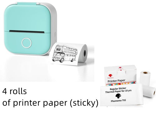 Portable Mini Thermal Label Printer – Bluetooth Inkless Pocket Printer for Labels, Photos & Study Notes