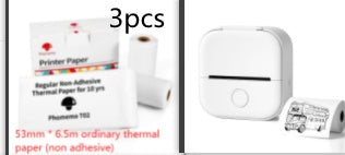 Portable Mini Thermal Label Printer – Bluetooth Inkless Pocket Printer for Labels, Photos & Study Notes