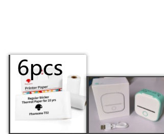 Portable Mini Thermal Label Printer – Bluetooth Inkless Pocket Printer for Labels, Photos & Study Notes