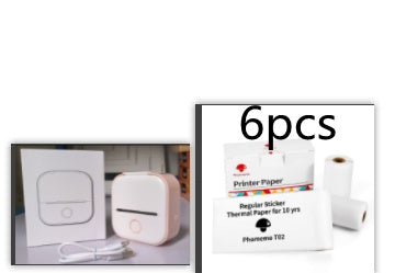 Portable Mini Thermal Label Printer – Bluetooth Inkless Pocket Printer for Labels, Photos & Study Notes