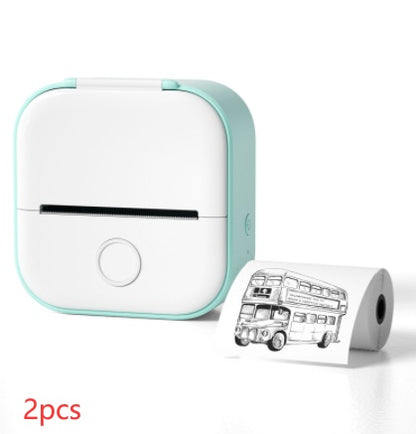 Portable Mini Thermal Label Printer – Bluetooth Inkless Pocket Printer for Labels, Photos & Study Notes