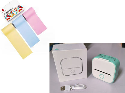 Portable Mini Thermal Label Printer – Bluetooth Inkless Pocket Printer for Labels, Photos & Study Notes