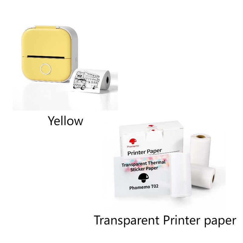 Portable Mini Thermal Label Printer – Bluetooth Inkless Pocket Printer for Labels, Photos & Study Notes