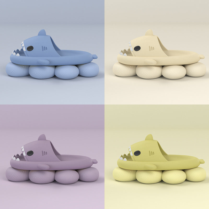 Cartoon Shark Slippers Funny Cutes Soft Slipper Indoor Outdoor Shoes For Women Men Couples