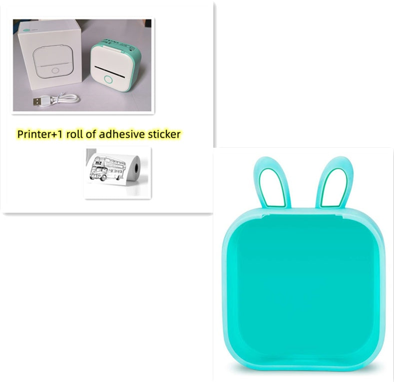 Portable Mini Thermal Label Printer – Bluetooth Inkless Pocket Printer for Labels, Photos & Study Notes