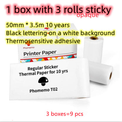 Portable Mini Thermal Label Printer – Bluetooth Inkless Pocket Printer for Labels, Photos & Study Notes