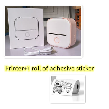 Portable Mini Thermal Label Printer – Bluetooth Inkless Pocket Printer for Labels, Photos & Study Notes