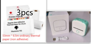 Portable Mini Thermal Label Printer – Bluetooth Inkless Pocket Printer for Labels, Photos & Study Notes