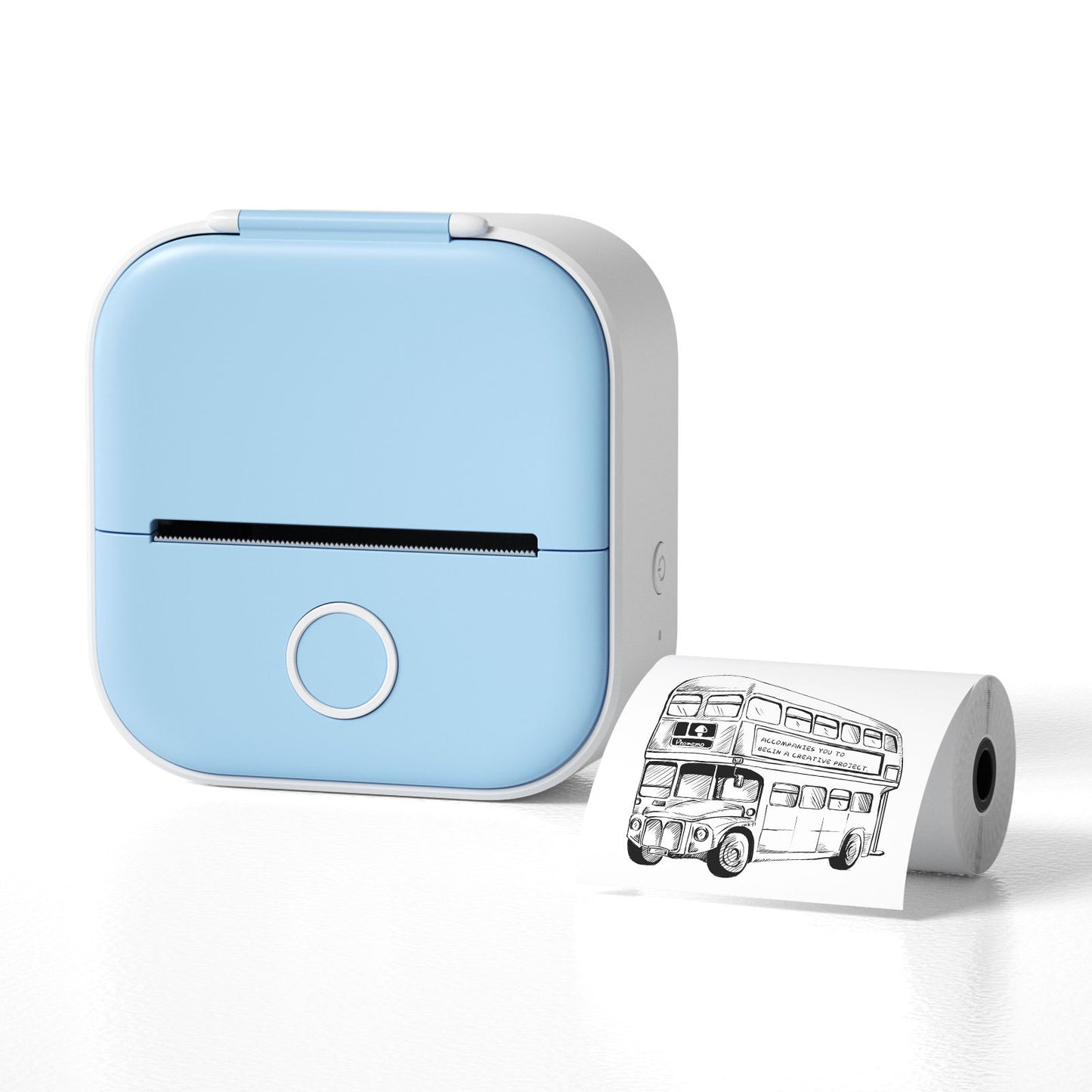 Portable Mini Thermal Label Printer – Bluetooth Inkless Pocket Printer for Labels, Photos & Study Notes