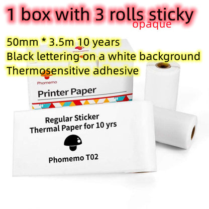 Portable Mini Thermal Label Printer – Bluetooth Inkless Pocket Printer for Labels, Photos & Study Notes