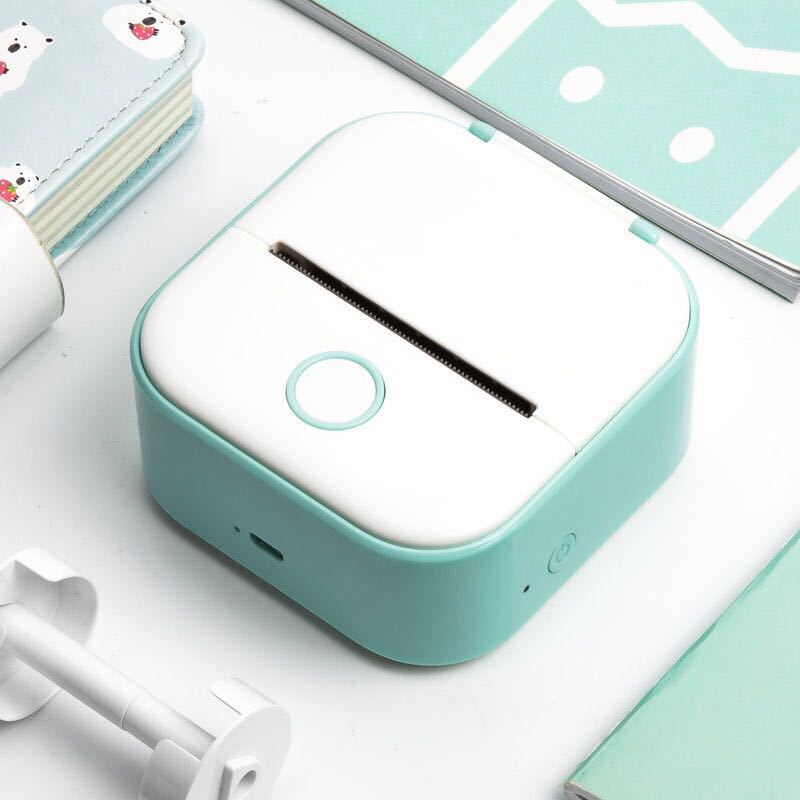Portable Mini Thermal Label Printer – Bluetooth Inkless Pocket Printer for Labels, Photos & Study Notes