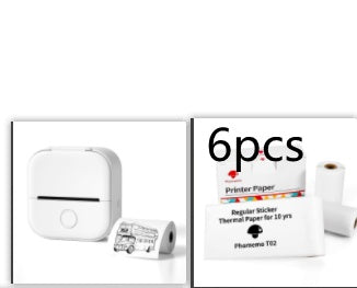 Portable Mini Thermal Label Printer – Bluetooth Inkless Pocket Printer for Labels, Photos & Study Notes