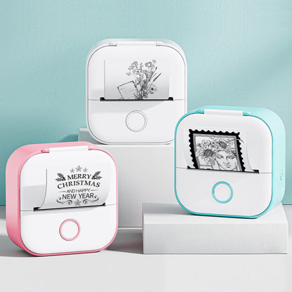 Portable Mini Thermal Label Printer – Bluetooth Inkless Pocket Printer for Labels, Photos & Study Notes
