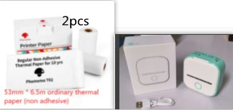 Portable Mini Thermal Label Printer – Bluetooth Inkless Pocket Printer for Labels, Photos & Study Notes