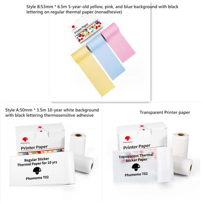 Portable Mini Thermal Label Printer – Bluetooth Inkless Pocket Printer for Labels, Photos & Study Notes