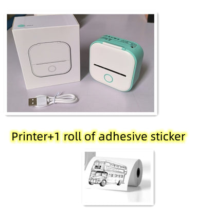 Portable Mini Thermal Label Printer – Bluetooth Inkless Pocket Printer for Labels, Photos & Study Notes