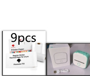 Portable Mini Thermal Label Printer – Bluetooth Inkless Pocket Printer for Labels, Photos & Study Notes