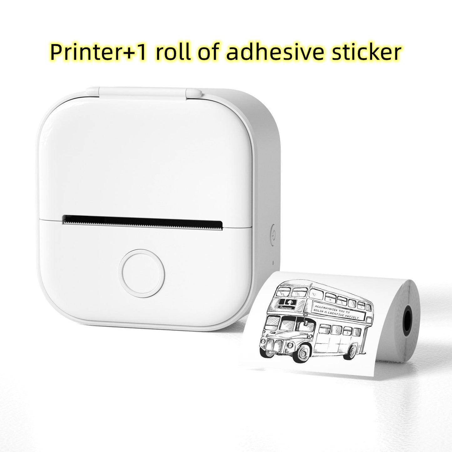 Portable Mini Thermal Label Printer – Bluetooth Inkless Pocket Printer for Labels, Photos & Study Notes