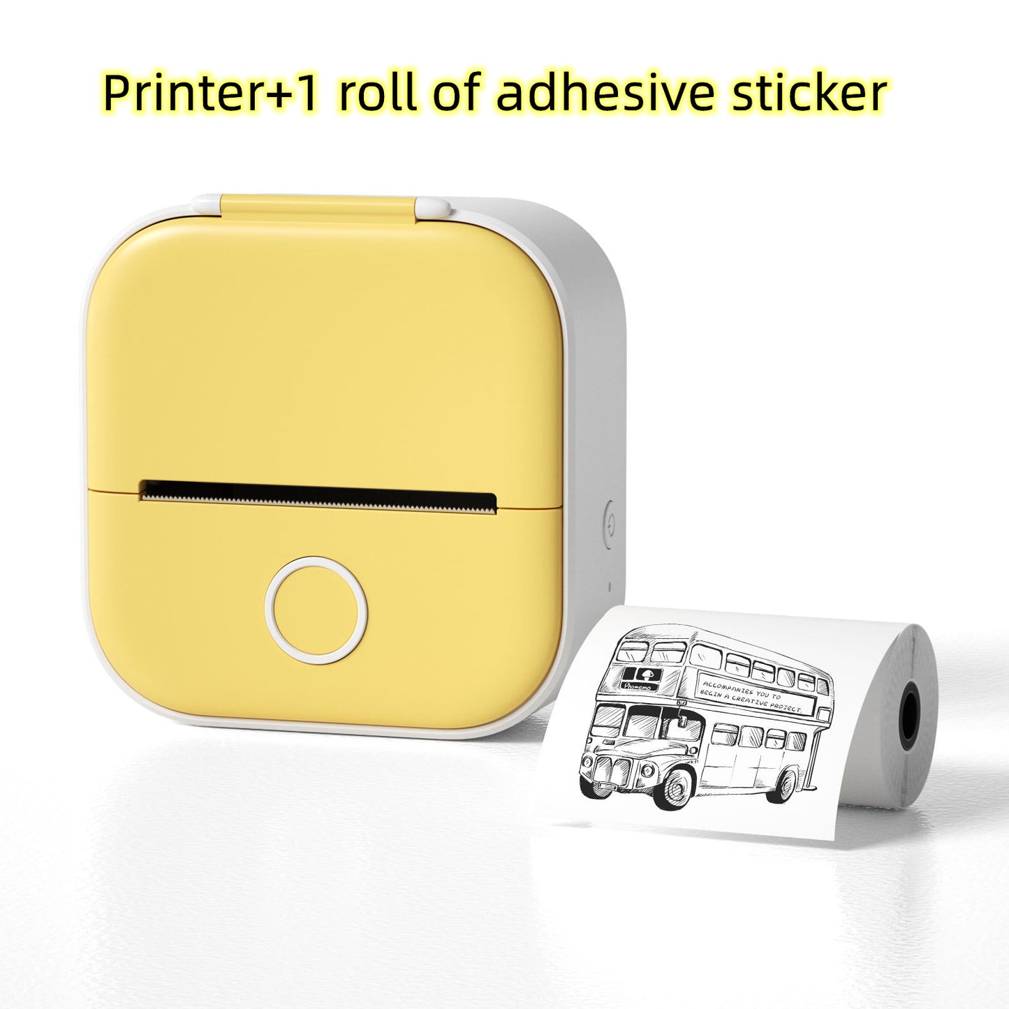 Portable Mini Thermal Label Printer – Bluetooth Inkless Pocket Printer for Labels, Photos & Study Notes