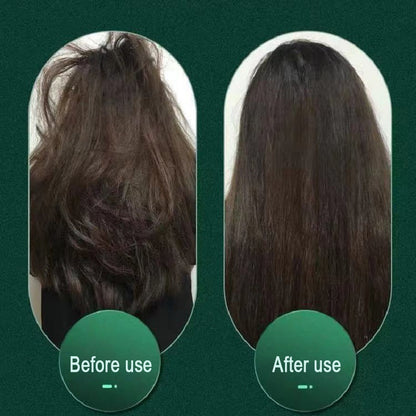 2-in-1 Hair Straightener & Curler Brush | Negative Ion Hot Comb | Anti-Scald Electric Straightening Comb for All Hair Types